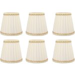 Jeffergarden 6 pices ensemble petit abat - jour style moderne pince en tissu sur ampoule lustre abat ...