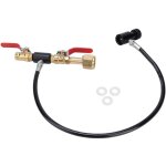 Jeffergarden adaptateur de recharge de bouteille de co2 avec tuyau de 24 pouces pour remplissage de soda ...