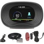 Jeffergarden affichage t�te haute universel pour voiture, projecteur obd2 + gps hud, alarme de survitesse ...