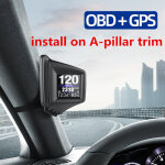 Jeffergarden affichage t�te haute pour voiture, compteur intelligent obd + gps hd, outil de diagnostic ...
