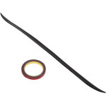 Jeffergarden aileron de coffre arri�re de voiture en caoutchouc noir brillant 120x4cm / 47. 2x1. 6in ...