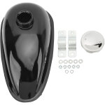 Jeffergarden alliage d'aluminium de r�servoir d'essence de gaz de carburant 4l poli pour les bicyclettes ...