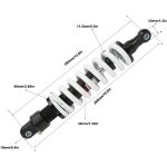 Jeffergarden amortisseur de 350 mm avec amortissement réglable, jambe de force à ressort haute performance, ... Jeffergarden amortisseur de 350 mm avec amortissement réglable, jambe de force à ressort haute performance, ...