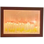 Jeffergarden cadre photo en forme de tulipe, lampe de nuit, cadre photo floral, dcoration de la maison, ...