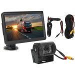 Jeffergarden - cam�ra de recul 7 pouces, moniteur 18 led, vision nocturne, kit de recul pour stationnement, ...