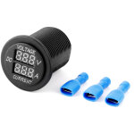 Jeffergarden compteur de courant de jauge ronde d'amp�rem�tre de voltm�tre de digital led pour le bateau ...