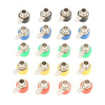 Jeffergarden connecteurs jack de prise banane, 20 pi�ces, couleurs m�lang�es, 4mm, terminal d'amplificateur ...