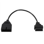 Jeffergarden convertisseur de diagnostic obd1 12 broches l�ger vers obd2 16 broches, c�ble monobloc de ...