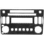 Jeffergarden couvercle de cadre de panneau de cd de radio de console en fiber de carbone adapt  nissan ...