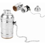 Jeffergarden douille e27 en aluminium style vintage avec cha�nette pour lampe de bureau, culot � vis ...