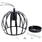 Jeffergarden e27 rustique cage lustre suspension plafonnier abat - jour pour luminaire de couloir 110v ...