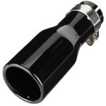 Jeffergarden embouts d'�chappement universels en acier inoxydable noir brillant, longueur 200 mm (7, ...