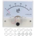 Jeffergarden - eosnow ampremtre de type pointeur 85c1 dc 0 100ua, panneau de courant analogique, instrument ...