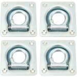 Jeffergarden - eosnow anneau de corde de remorque encastr� en acier inoxydable, 4 pi�ces, force de rupture ...