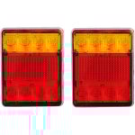 Jeffergarden feu arrire  led 12 v, clignotant, tanche, rsistant aux chocs, adapt aux remorques, ...