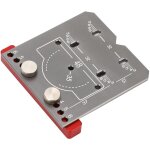 Jeffergarden guide de per�age pour charni�res de porte d'armoire en alliage d'aluminium, gabarit de per�age ...