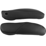 Jeffergarden housse d'accoudoir de sige auto en cuir microfibre pour honda crv 2010 - 2017, noir