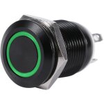 Jeffergarden interrupteur � bouton - poussoir momentan� pour voiture avec �clairage led 12 mm, bo�tier ...