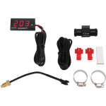 Jeffergarden jauge de temp�rature d'eau num�rique pour moto ultra mince dc 12v lcd avec adaptateur de ...