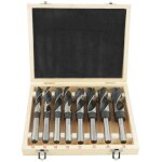 Jeffergarden - jeu de 8 forets h�lico�daux en acier rapide, de grande taille, trait�s thermiquement, ...