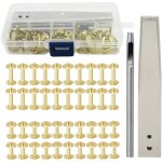 Jeffergarden kit de bavures de rivets en cuivre rivets en cuivre avec setters goujons antirouille outil ...