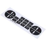 Jeffergarden kit de rparation de boutons de tableau de bord ac, autocollants de remplacement pour climatisati ...