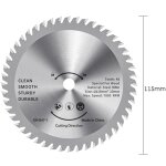 Jeffergarden lame de scie circulaire 115 mm tct coupe - bois en acier alli� 48 dents scies de finition ...