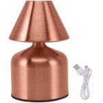 Lampe de bureau tactile  gradation continue 3w, 1800mah, sans fil, 3 couleurs, rechargeable, lampe de ...