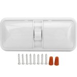 Jeffergarden lampe de lecture int�rieure led 12 volts, double interrupteur de plafond, double d�me, lentille ...