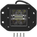 Jeffergarden lampe de travail led 5 pouces 42w, protection ip67, lentille 4d, combo antibrouillard universel ...