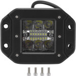 Jeffergarden lampe de travail led 5 pouces 42w, protection ip67, lentille 4d, combo antibrouillard universel ...