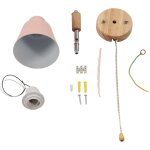 Jeffergarden macaron applique de chevet gain de place abat - jour rose appliques murales avec base en ...