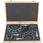 Microm�tres ext�rieurs m�triques 0 - 100mm, jauge d'�paisseur, �triers de mesure avec �tui, 4 pi�ces ...