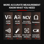 Jeffergarden multim�tre num�rique intelligent 4000 points ncv compteur testeur portable voltm�tre amp�rem�tre ...