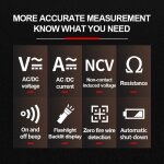 Jeffergarden - multimtre numrique intelligent 4000 points ncv compteur universel testeur multifonctionnel ...