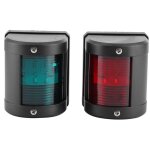 Jeffergarden paire de feux de signalisation ip66 rouge vert led voyant d'avertissement de navigation ...