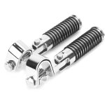 Jeffergarden - paire de repose - pieds de moto pince repose - pieds support pour 1in moteur crash bar ...