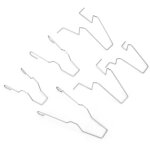 Jeffergarden ? lot de 6 clips de fixation � ressort pour ampoules h1 / h3 / h4 / h7 ? acier robuste ? ...
