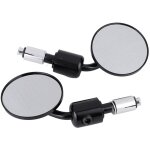 Jeffergarden rtroviseur embout de guidon moto, rtroviseur moto rond chrom, retroviseur moto, rtroviseur ...