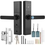 Serrure de porte intelligente de carte d'ic ??de mot de passe d'empreinte digitale d'cran tactile de ...