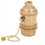 Jeffergarden support de douille d'ampoule e27 vintage / support de lampe en cuivre de base pour interrupteur ...