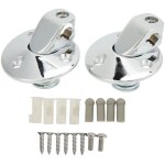 Jeffergarden supports de pare - soleil de voiture avec douille � vis, chrom�s, de remplacement pour camaro ...