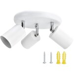 Jeffergarden support de projecteur de plafond gu10  3 ttes pour chambre  coucher, salle  manger, ...