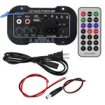 Jeffergarden syst�mes audio pour voiture, carte d'amplificateur de son bluetooth 5 pouces en abs noir ...