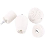 Jeffergarden tampon de polissage en coton, 4 pi�ces, roue de vadrouille, diverses formes pour automobile ...