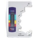 Jeffergarden testeur de batterie, v�rificateur universel de piles petit testeur de piles pour batterie ...