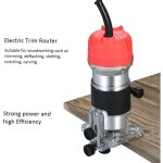 Jeffergarden d�fonceuse �lectrique compacte filaire 220 v 800 w, 30 000 tr / min, avec guide de bord ...