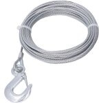 Jeffergarden treuil cble mtallique 4mmx12m cble 2000lbs force acier inoxydable galvanis remplacement ...