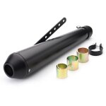 Tuyau d'chappement de moto silencieux intgr en acier inoxydable antirouille remplacement universel ...