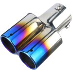 Jeffergarden tuyau d'�chappement de voiture, double sortie anti - usure et antirouille haute r�sistance ...